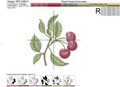 Cherries Machine Embroidery Designs Set - 4 sizes