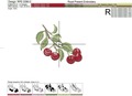 Cherries Machine Embroidery Designs Set - 4 sizes