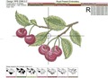 Cherries Machine Embroidery Designs Set - 4 sizes