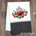 Cherry Kettle Machine Embroidery Design - 4 sizes