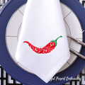 Chili Pepper machine embroidery design