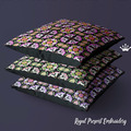 Chinese square ornament Machine Embroidery Design - 4 sizes