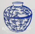Chinese vase Machine embroidery design - 2 sizes