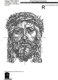 Christ with Crown of Thorns​ Machine embroidery design - 4 sizes
