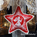 Christmas Angel Cross-stitch Machine Embroidery Design - 4 sizes