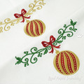 Christmas Ball border Machine Embroidery Designs Set