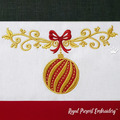 Christmas Ball border Machine Embroidery Designs Set