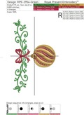 Christmas Ball border Machine Embroidery Designs Set