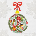 Christmas Ball embroidery design - 5 sizes