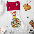 Christmas Ball embroidery design - 5 sizes