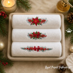 Ensemble de 3 bordures de Noël pour broderie machine