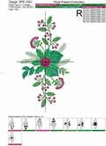 Christmas Bouquets Machine Embroidery Designs - 3 sizes