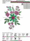 Christmas Bouquets Machine Embroidery Designs - 3 sizes
