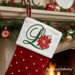 Christmas Capital Letters Machine Embroidery Designs – Hoop 4x4