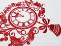 Christmas Clock Digital Machine Embroidery Design - 5 sizes