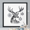 Christmas Deer with antlers - 2 sizes
