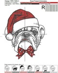 Christmas English bulldog - 4 sizes