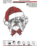 Christmas English bulldog - 4 sizes