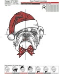 Christmas English bulldog - 4 sizes