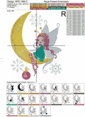 Christmas Fairy Machine Embroidery Design - 4 sizes