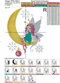 Christmas Fairy Machine Embroidery Design - 4 sizes
