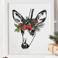 Christmas Fawn Machine Embroidery Design - 4 sizes