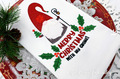 Christmas Gnome with inscription Machine Embroidery Design - 3 sizes
