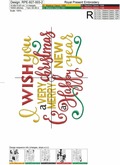 Christmas Greeting Card Machine Embroidery Designs