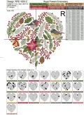 Christmas Heart embroidery design - 6 sizes