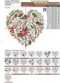 Christmas Heart embroidery design - 6 sizes