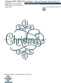 Christmas Inscription Machine Embroidery Design - 4 sizes