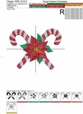Christmas Lollipops Machine Embroidery Design - 3 sizes