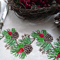 Christmas Machine Embroidery Design Cones