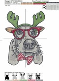 Geeky Reindeer Pup: A Festive Labrador - 2 sizes