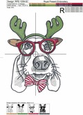 Geeky Reindeer Pup: A Festive Labrador - 2 sizes