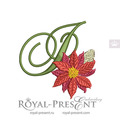 Christmas Monogram I Machine Embroidery Design