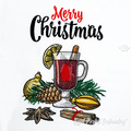 Christmas Mulled wine Machine Embroidery Design - 3 sizes