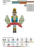 Christmas Nutcracker Machine Embroidery Design - 5 sizes