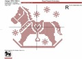 Christmas Rocking Horse Cross-stitch Machine Embroidery Design - 5 sizes