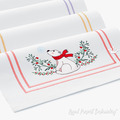 Christmas Teddy Bear Machine Embroidery Design - 2 sizes