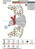 Christmas Teddy Bear Machine Embroidery Design - 2 sizes