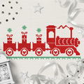 Christmas Train Cross-stitch Free Machine Embroidery Design - 3 sizes