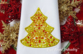 jewelry Christmas Tree with rubies - 6 sizes