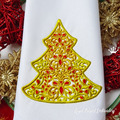 jewelry Christmas Tree with rubies - 6 sizes
