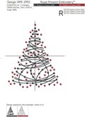Christmas Tree Free Machine Embroidery Design