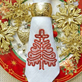 Christmas Tree Like Battenberg lace Machine Embroidery Design - 2 sizes