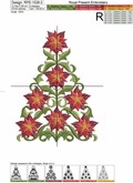 Christmas Tree Machine Embroidery Designs Set - 3 sizes