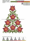 Christmas Tree Machine Embroidery Designs Set - 3 sizes