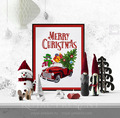 Christmas Truck Machine Embroidery Design - 5 sizes