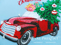 Christmas Truck with Snowman embroidery designs set